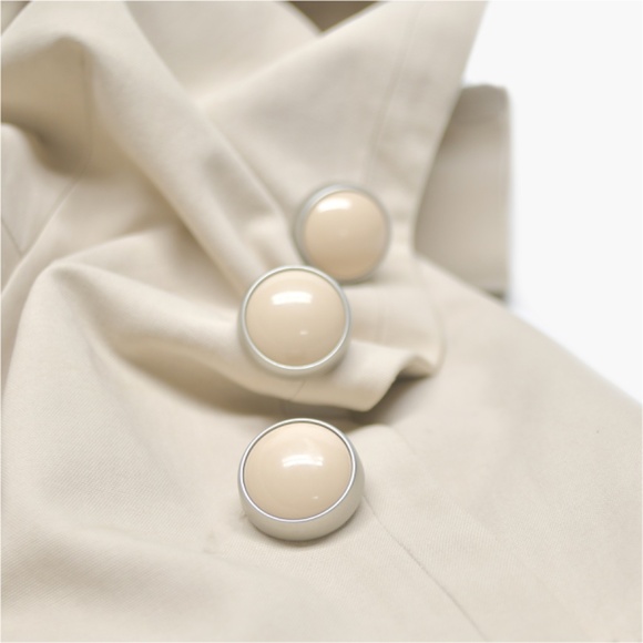 GERARD DAREL Cotton Peacoat ¾ Length Sleeve Snap Closure - Picture 8 of 12